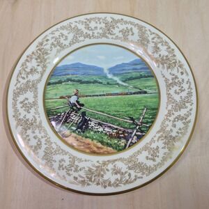 Gorham Norman Rockwell Summer Respite American Landscape Series Collector Plate